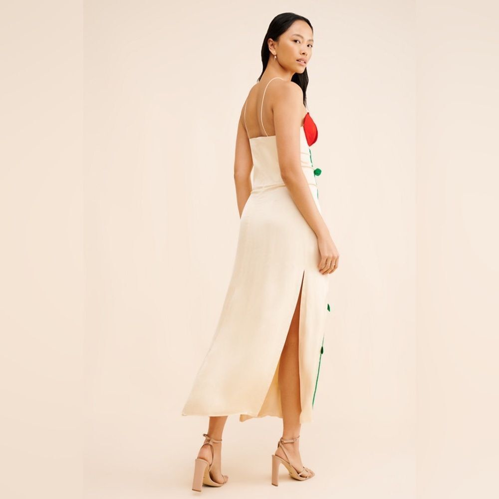 New FARM Rio Rose Detailed Sleeveless Maxi Dress Size M - Picture 4 of 8